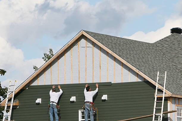 Professional Siding Replacement technician working in Dry Run, PA